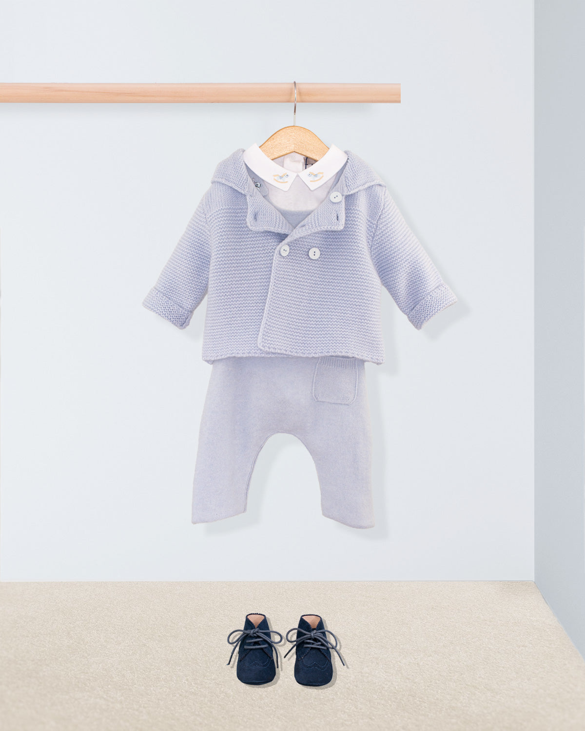 Chamonix Light Blue Cashmere Outfit